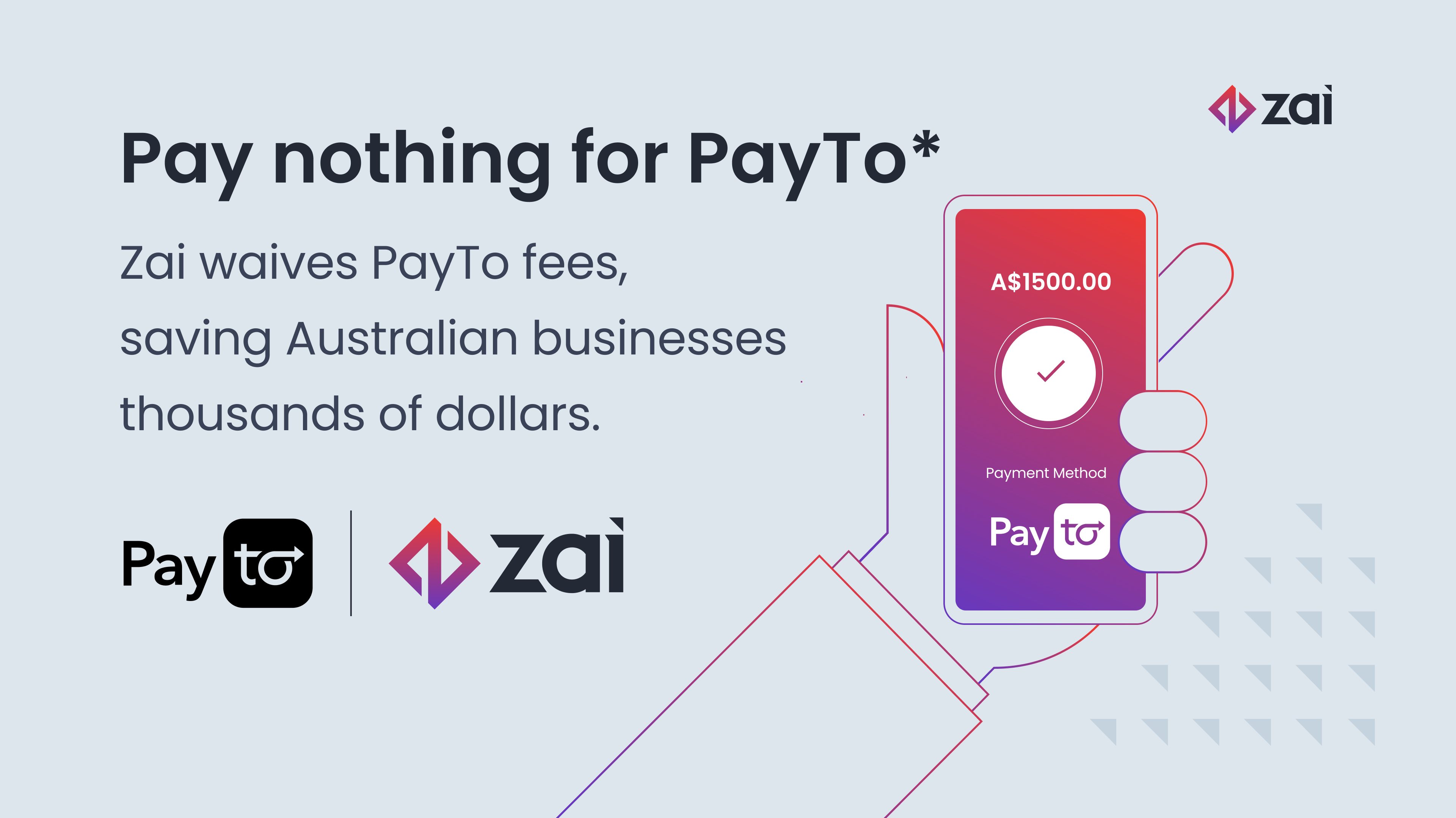 Zai waives PayTo fees for new and existing customers